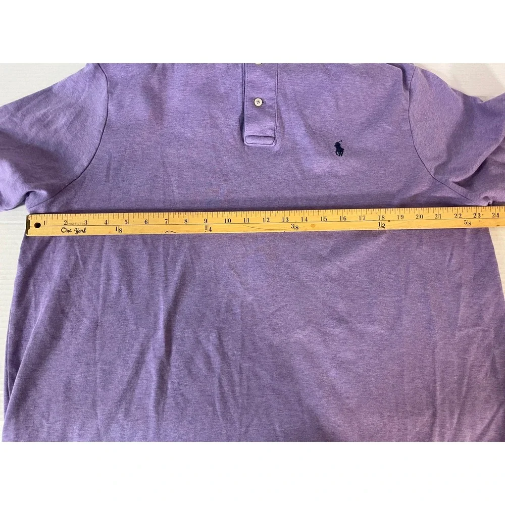 Polo‎ Ralph Lauren Polo Shirt Mens XL Purple Classic Fit Heathered